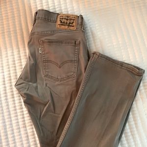Levi Strauss 32-32 Grey Straight-leg Jeans